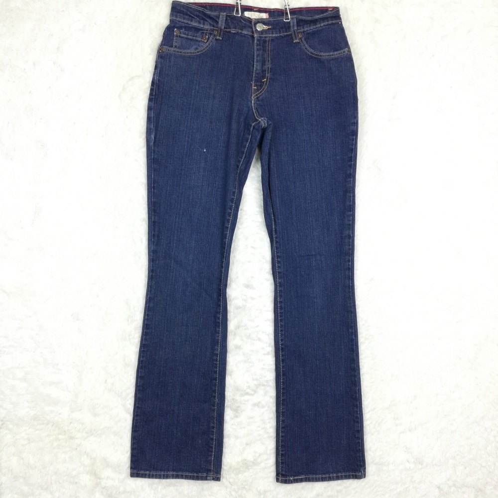 Levi's Womens Jeans 550 Boot Cut Blue Denim Relaxed Fit Medium Wash Y2K Long‎ 8L